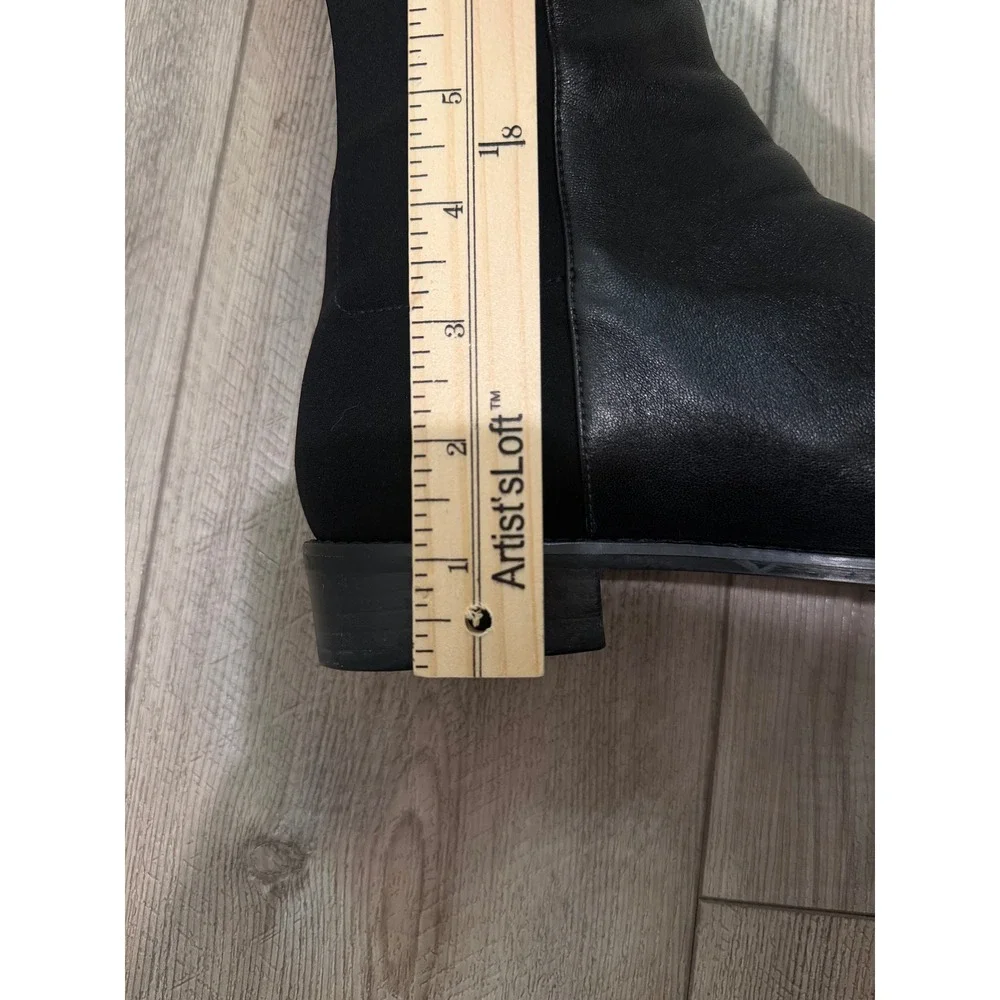 Stuart Weitzman 5050‎ Black Leather Over-The-Knee Boots Women's US Size 10.5B